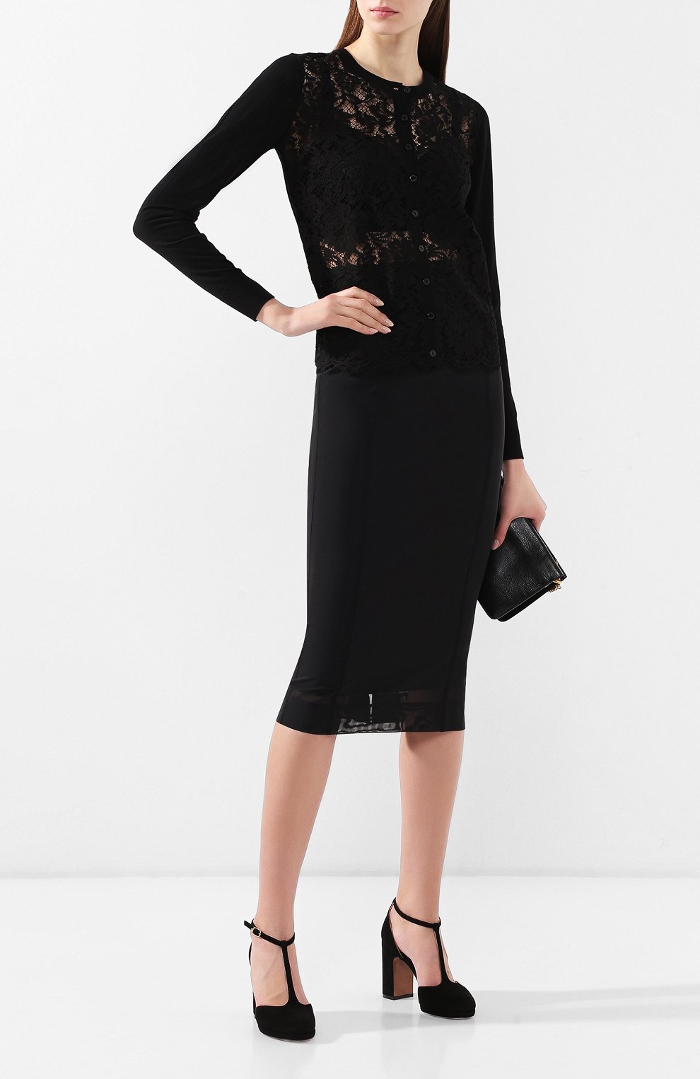 Кардиган из смеси шерсти и хлопка DOLCE & GABBANA, арт. FX359T/JAMTG, фото 2