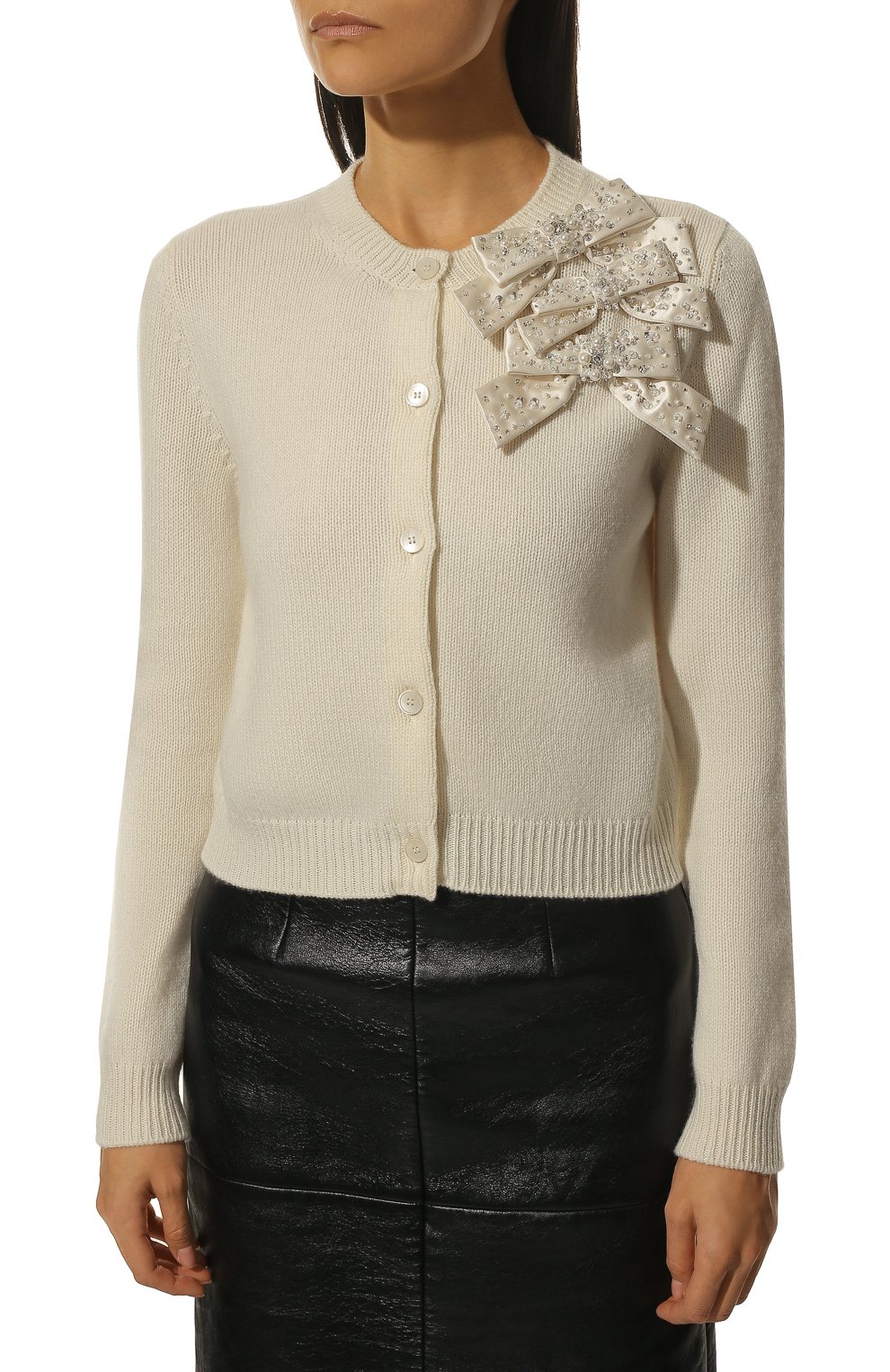 Кашемировый кардиган MIU MIU, арт. MMF451-1JX7-F0AQ1, фото 3