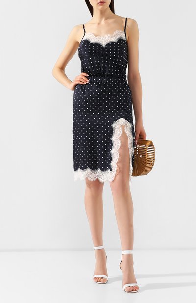 Юбка в горох ERMANNO ERMANNO SCERVINO синего цвета по цене 27450 руб., арт. 44 T GN08 FPP, фото 2 Юбка в горох ERMANNO ERMANNO SCERVINO, арт. 44 T GN08 FPP, фото 2