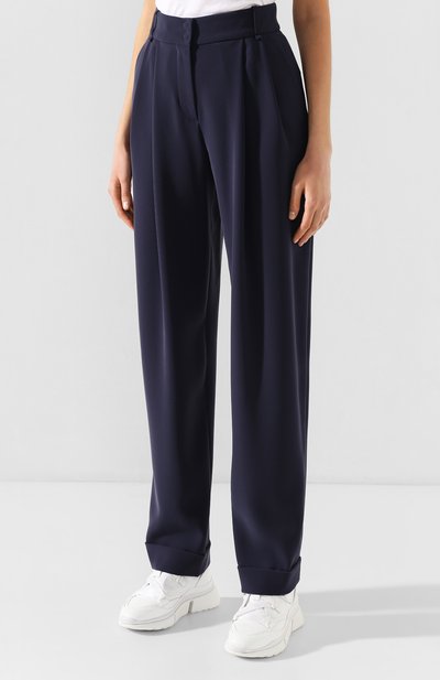 Брюки EMPORIO ARMANI темно-синего цвета по цене 48850 руб., арт. 3H2P62/2NWAZ, фото 3 Брюки EMPORIO ARMANI, арт. 3H2P62/2NWAZ, фото 3