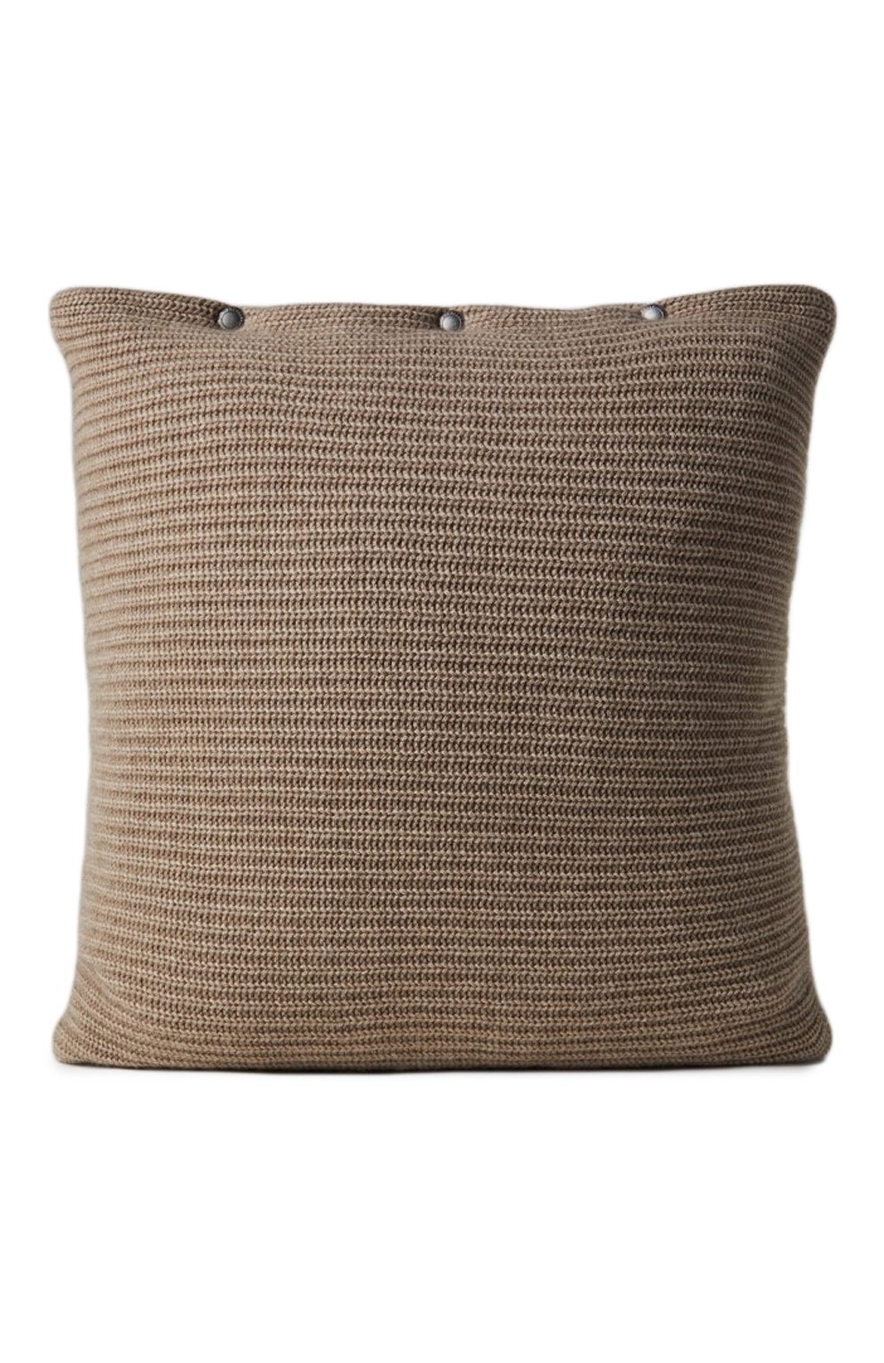 Большая подушка с наволочкой из кашемира BRUNELLO CUCINELLI коричневого цвета по цене 122500 руб., арт. ML1205D02, фото 1 Большая подушка с наволочкой из кашемира BRUNELLO CUCINELLI, арт. ML1205D02, фото 1