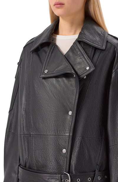 Кожаная куртка BOSS ORANGE, арт. 50552201, фото 5