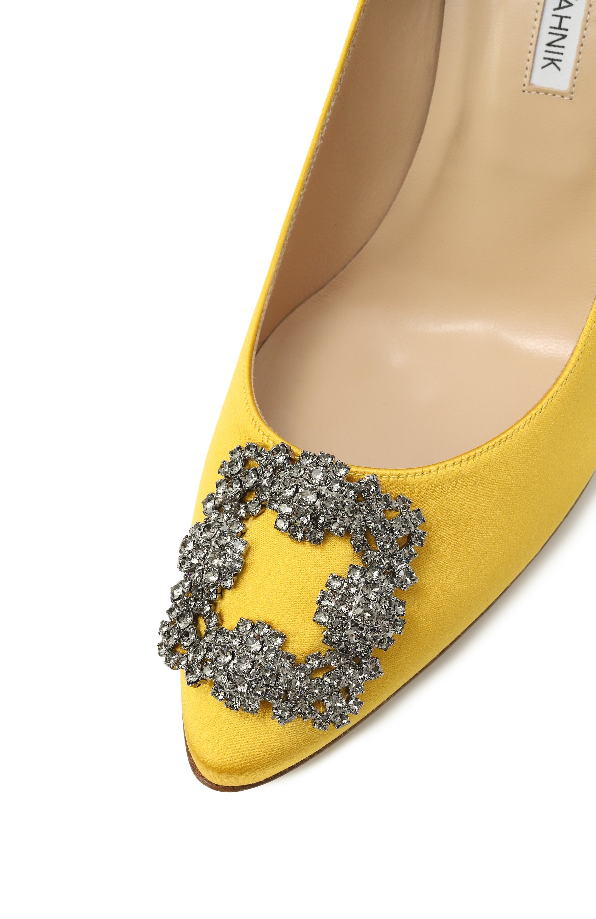 Текстильные туфли hangisi 70 MANOLO BLAHNIK желтого цвета по цене 142500 руб., арт. 9XX-0662/SAT, фото 7 Текстильные туфли hangisi 70 MANOLO BLAHNIK, арт. 9XX-0662/SAT, фото 7