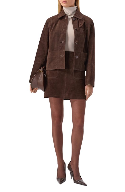 Замшевая куртка Zadig and Voltaire RW0W01262 Коричневый  RW0W01262 Фото 2