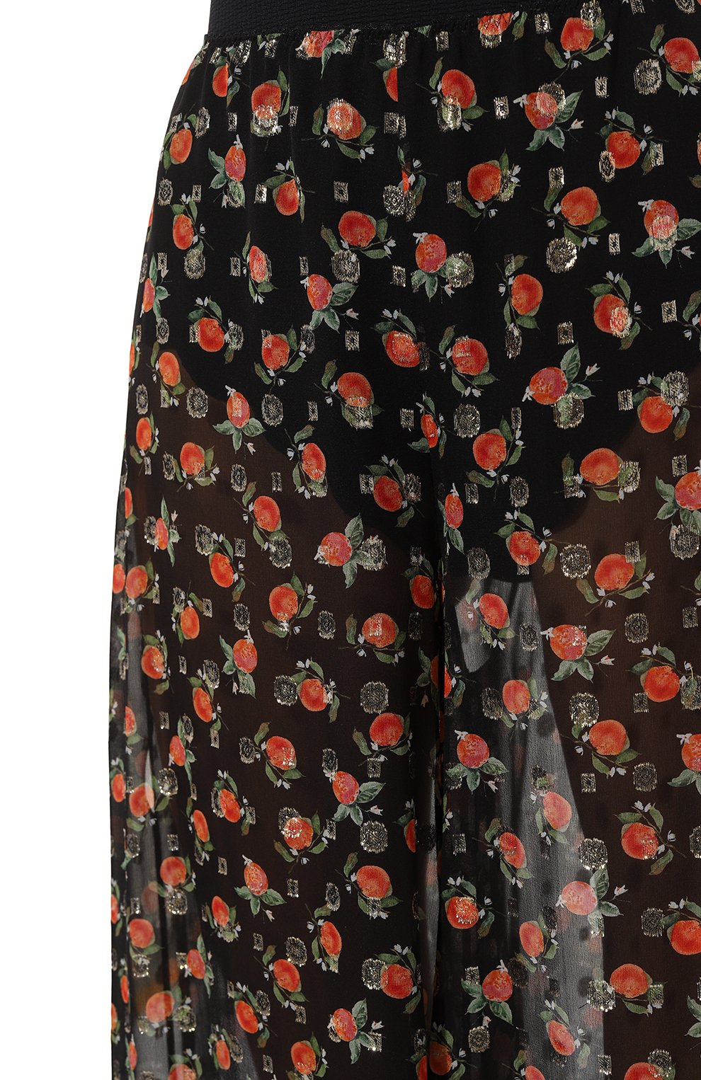 Шелковые брюки ULYANA SERGEENKO черного цвета по цене 110000 руб., арт. PNT001SS23Morocco3166т22, фото 5 Шелковые брюки ULYANA SERGEENKO, арт. PNT001SS23Morocco3166т22, фото 5