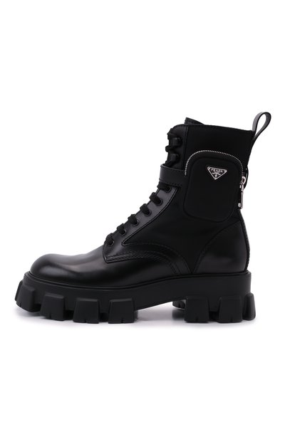Комбинированные ботинки monolith PRADA, арт. 2UE007-3LFR-F0002-D002, фото 4