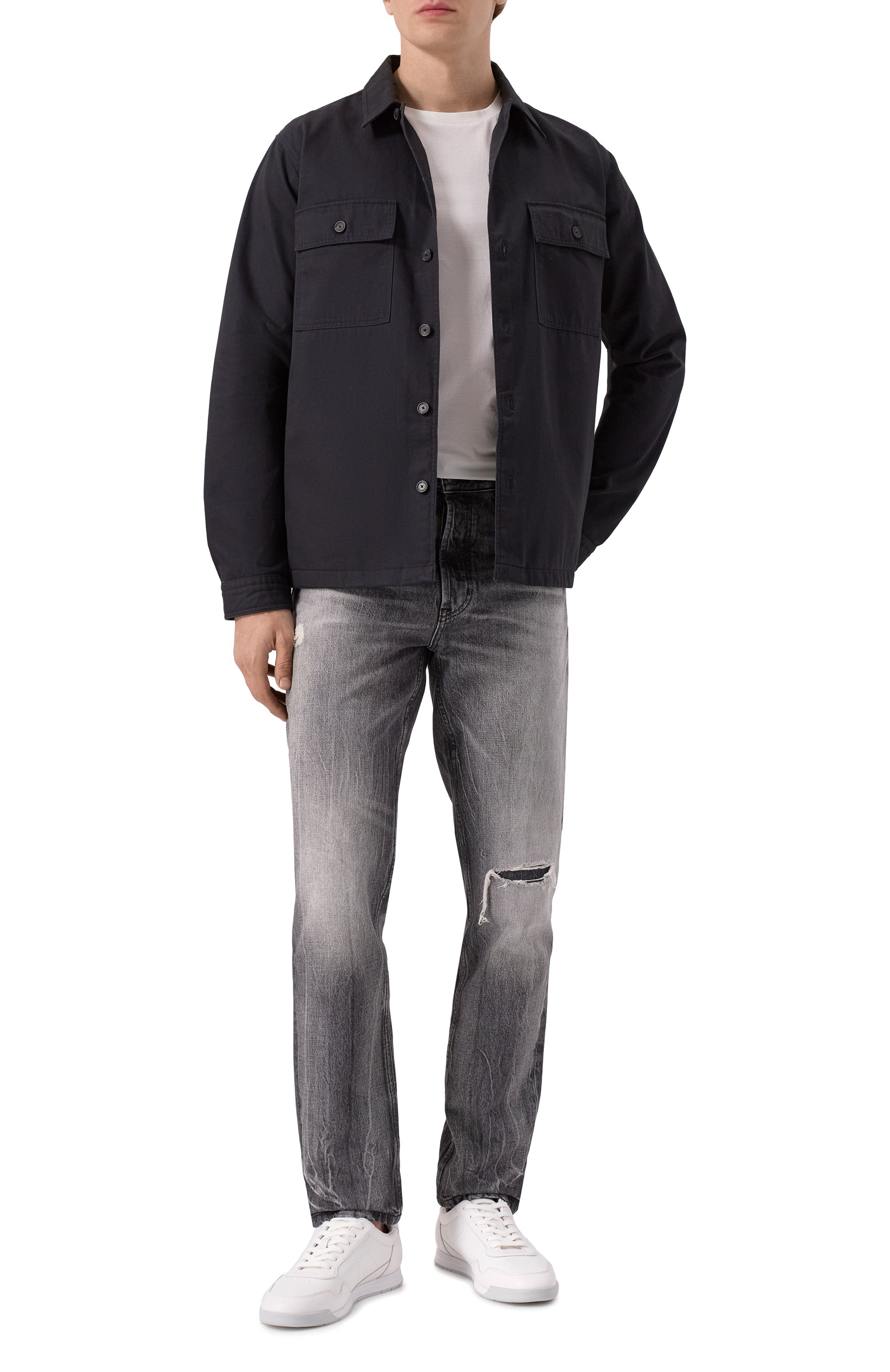 Хлопковая куртка-рубашка HUGO, арт. 50545383, фото 2