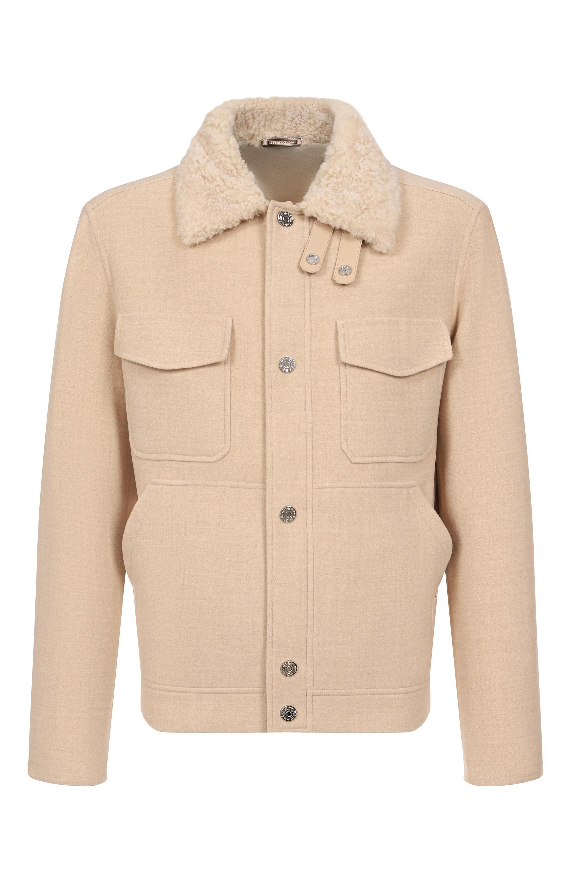 Шерстяная куртка STEFANO RICCI бежевого цвета по цене 799500 руб., арт. M7J5300040/W0001P/62, фото 1 Шерстяная куртка STEFANO RICCI, арт. M7J5300040/W0001P/62, фото 1