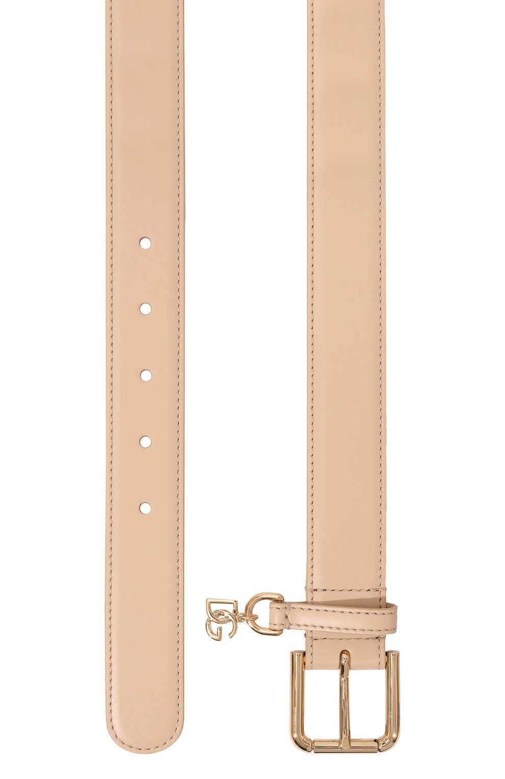 Кожаный ремень DOLCE & GABBANA светло-бежевого цвета по цене 64550 руб., арт. BE1635/AW576, фото 3 Кожаный ремень DOLCE & GABBANA, арт. BE1635/AW576, фото 3