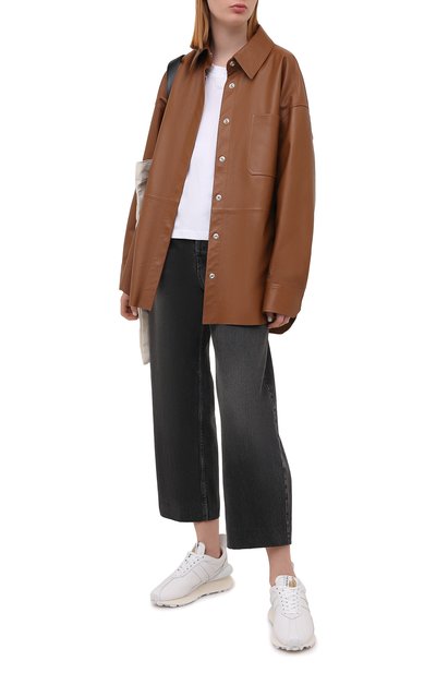 Кожаные кроссовки LANVIN, арт. FW-SKBRUC-SGIM-P21, фото 2