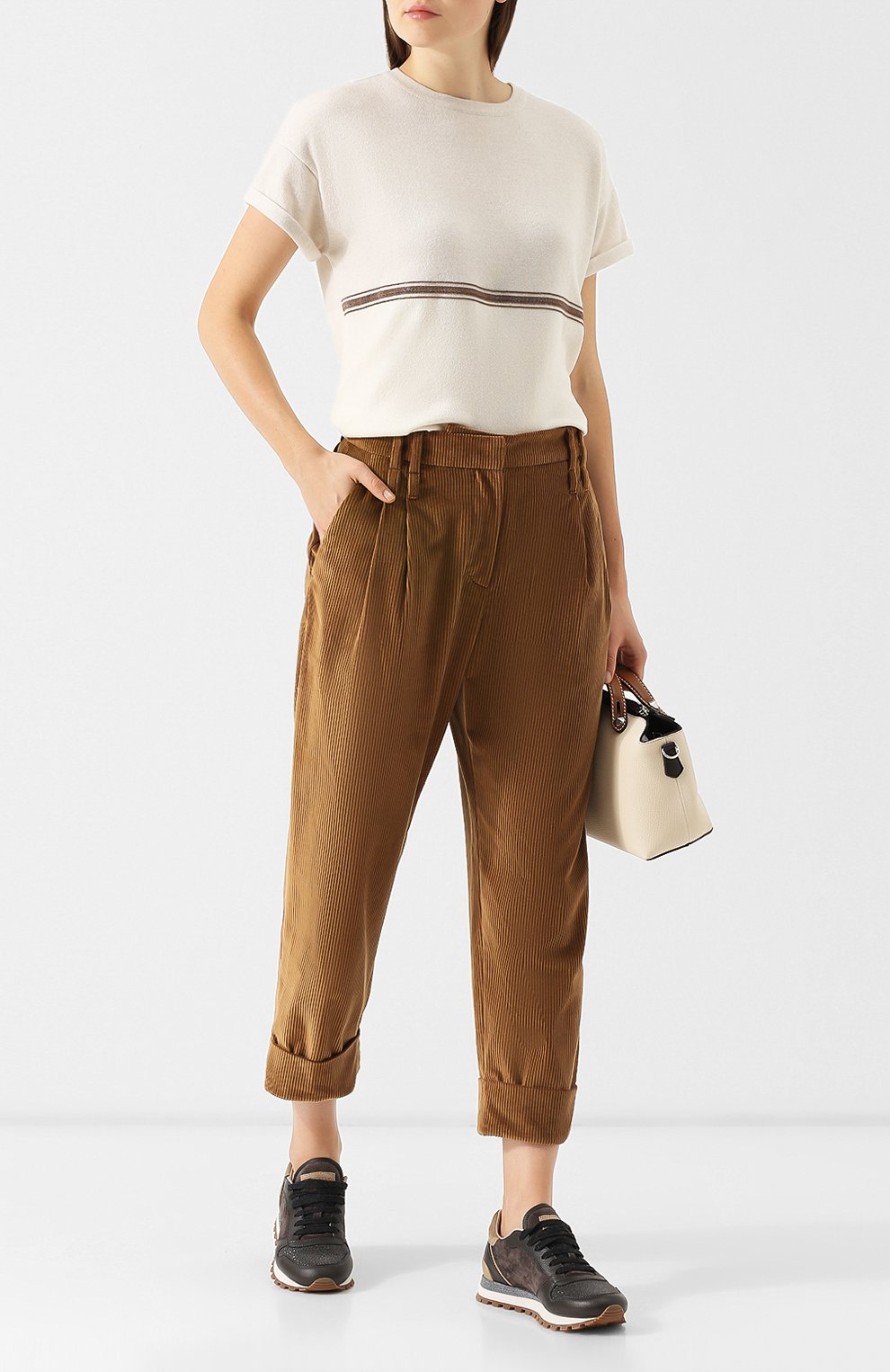 Вельветовые брюки BRUNELLO CUCINELLI, арт. MA104P6796, фото 2