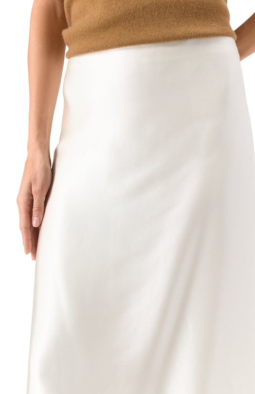 Атласная юбка Jil Sander J03MA0210-J65246 Белый  J03MA0210-J65246 Фото 5