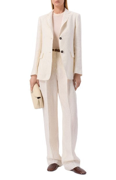 Льняные брюки MAX MARA STUDIO, арт. MSTF0NTE, фото 2