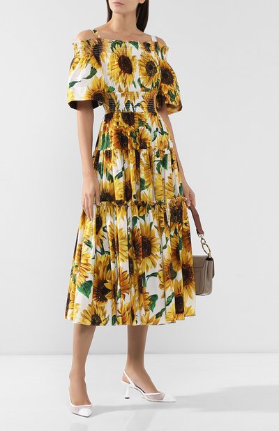 Хлопковое платье DOLCE & GABBANA, арт. F68E1T/HS5EB, фото 2