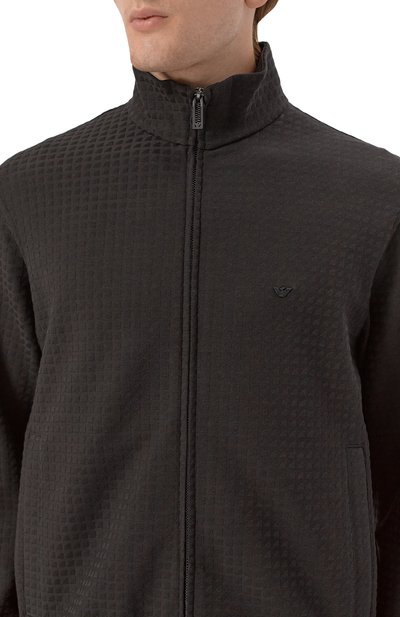Толстовка из хлопка и лиоцелла EMPORIO ARMANI, арт. EM003444/AF13700, фото 5