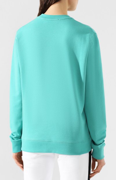 Хлопковый свитшот MSGM светло-зеленого цвета по цене 15050 руб., арт. 2841MDM163 207299, фото 4 Хлопковый свитшот MSGM, арт. 2841MDM163 207299, фото 4
