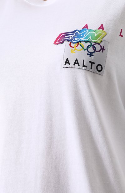 Хлопк овая футболка свободного кроя с контрастным принтом AALTO, арт. AA-SS18-B2J23-527, фото 5