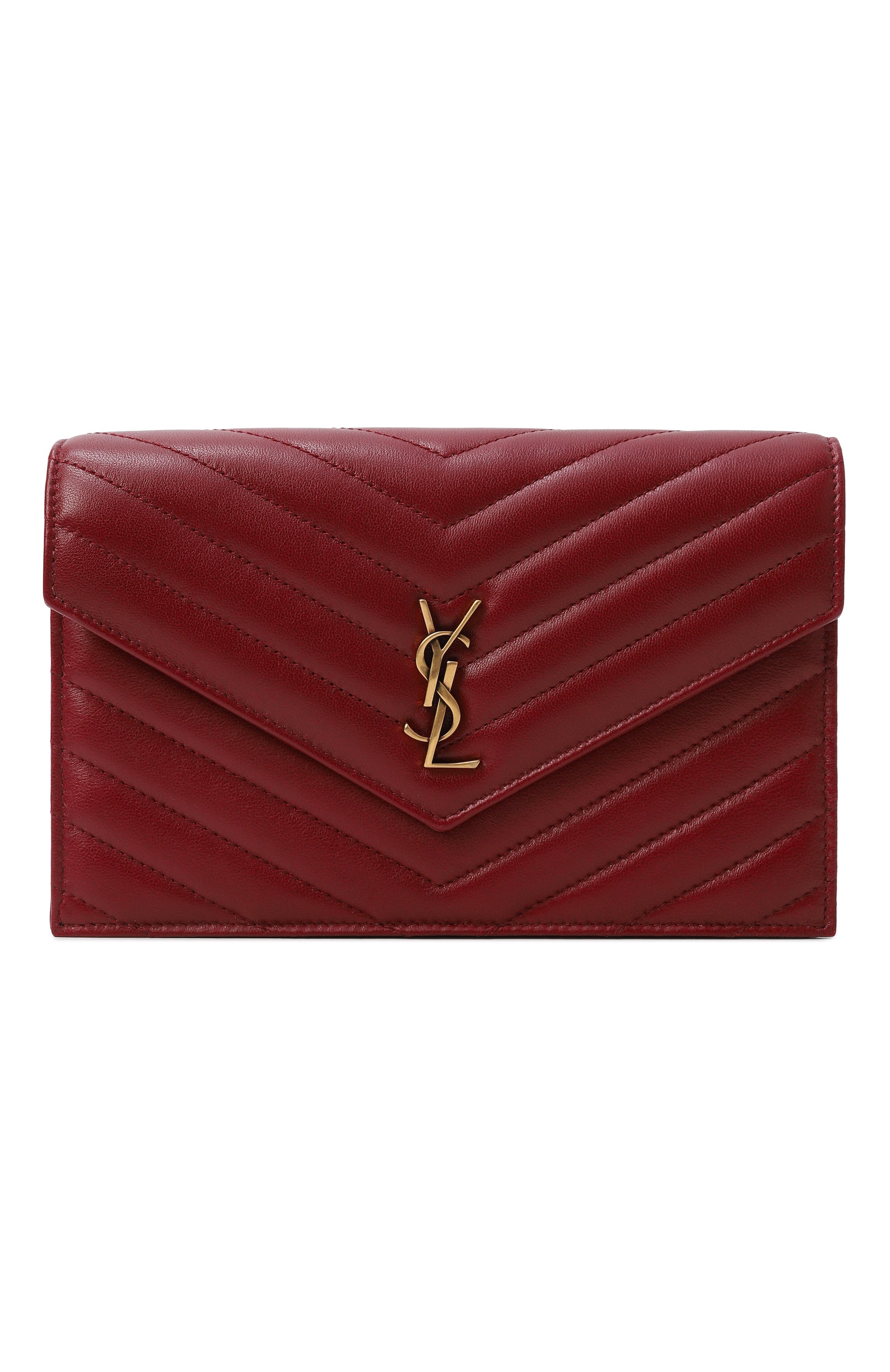 Сумка cassandre SAINT LAURENT красного цвета по цене 185000 руб., арт. 863762/AAEAX, фото 1 Сумка cassandre SAINT LAURENT, арт. 863762/AAEAX, фото 1