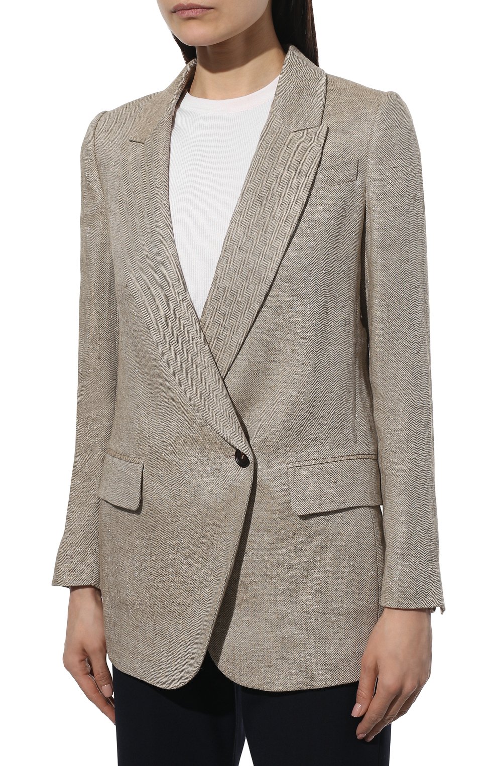 Льняной жакет BRUNELLO CUCINELLI, арт. MH5942200, фото 3