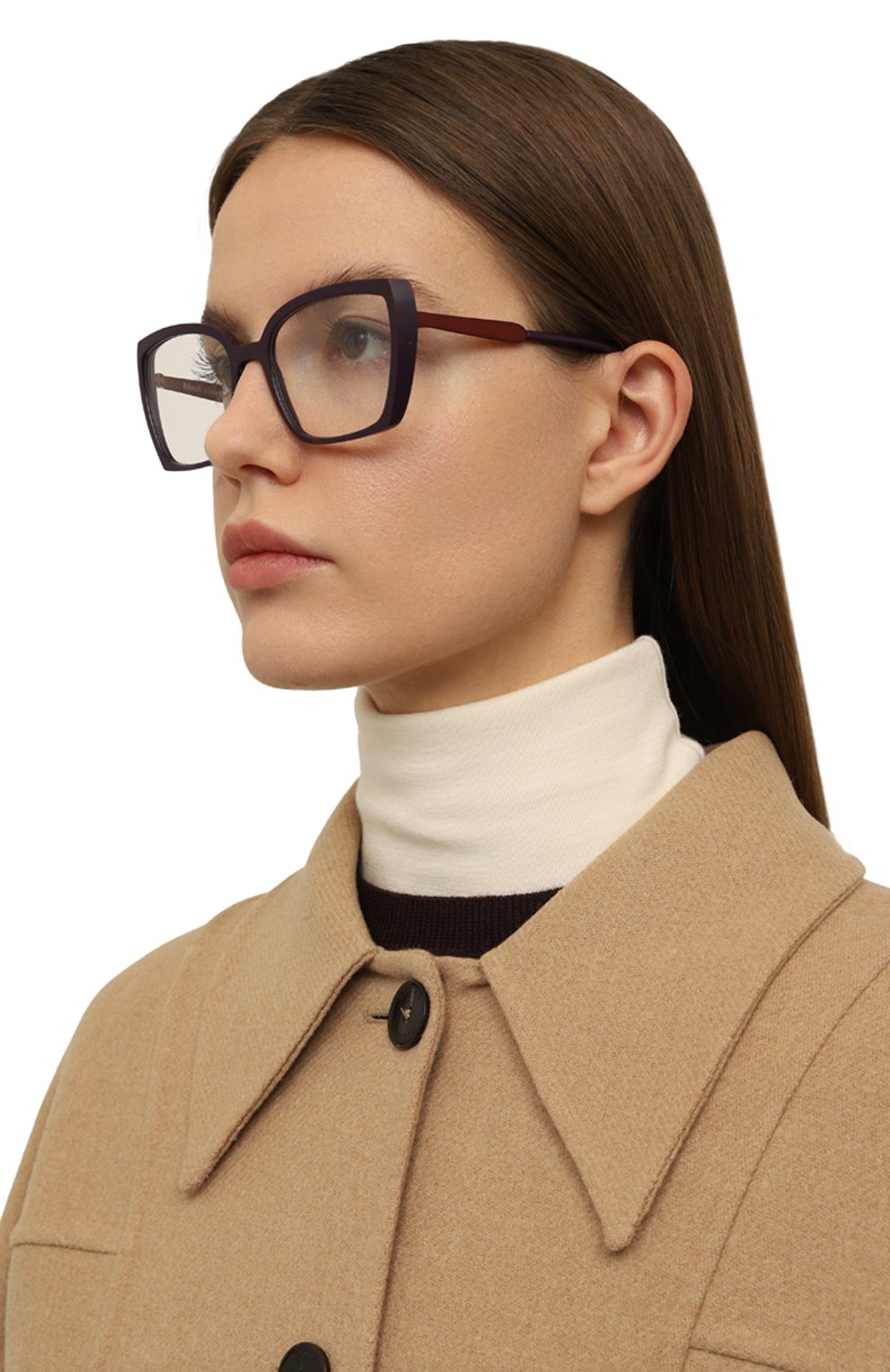 Оправа CAROLINE ABRAM бордового цвета по цене 27900 руб., арт. ET0ILE 677, фото 2 Оправа CAROLINE ABRAM, арт. ET0ILE 677, фото 2