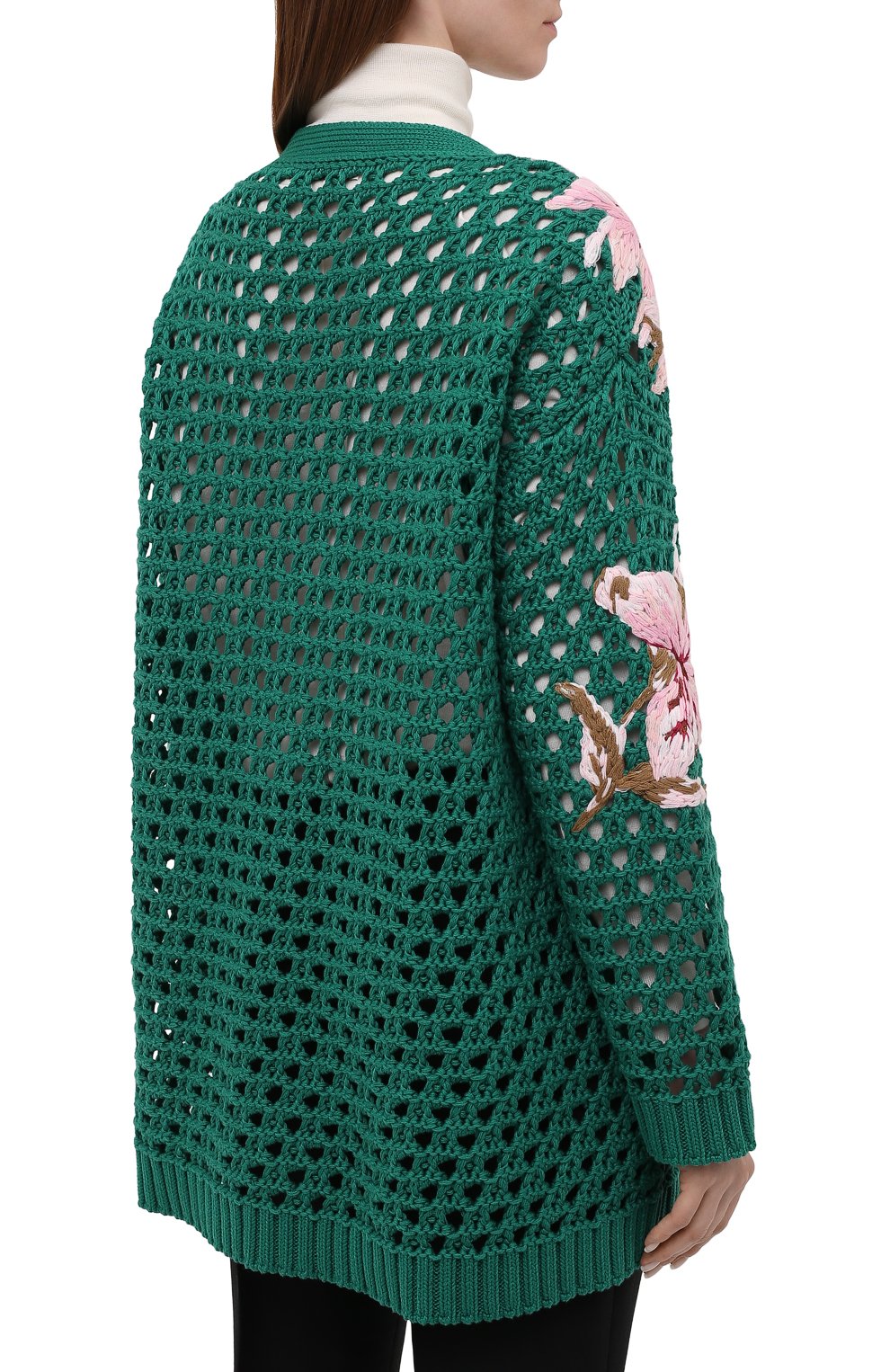 Хлопковый кардиган VALENTINO, арт. VB0KA02C6DT, фото 4