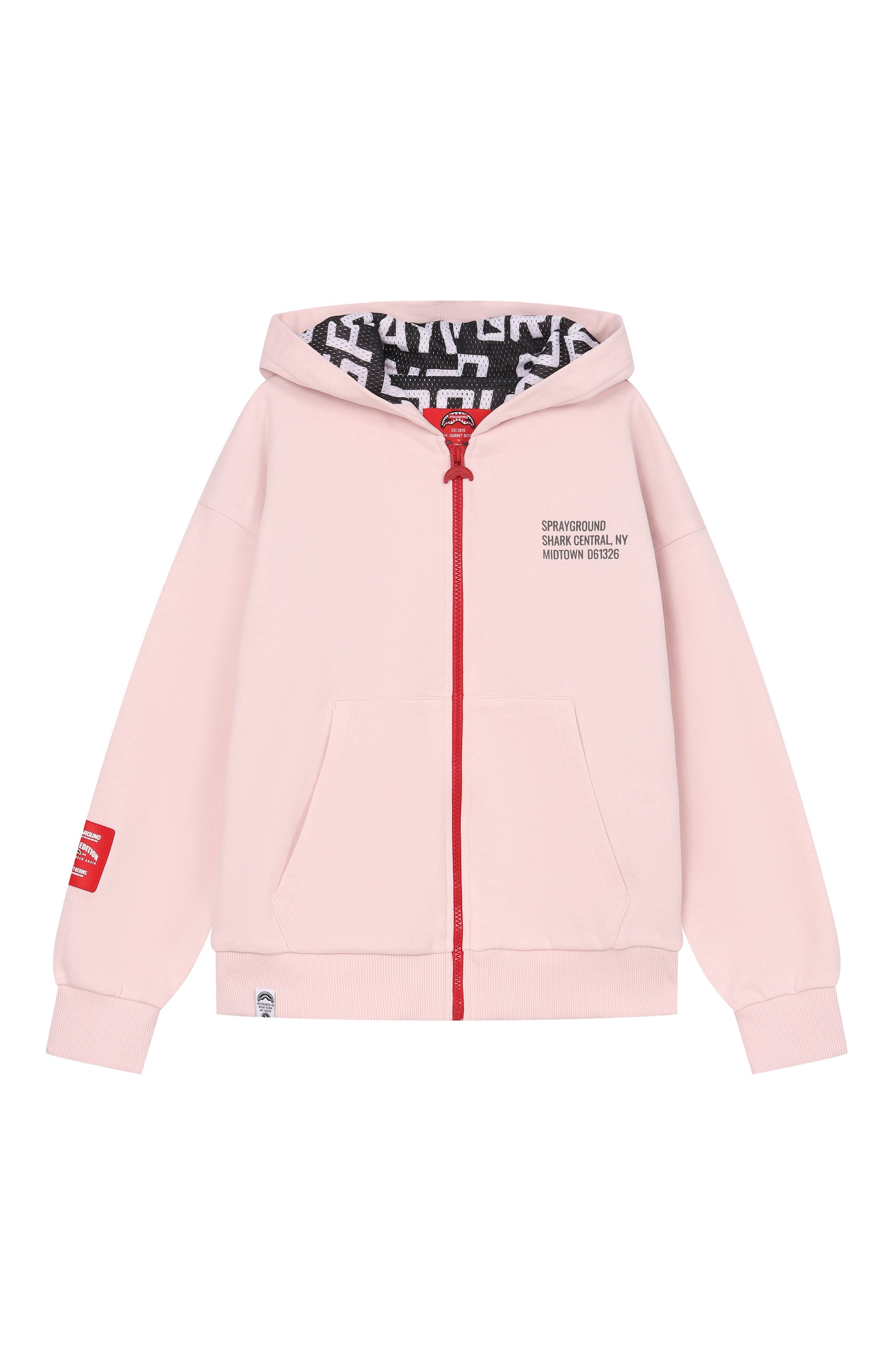 Хлопковая толстовка SPRAYGROUND, арт. SPY1385LIGHT/SHARK BASIC 0VER FULLZIP H00DIE LIGHT, фото 1