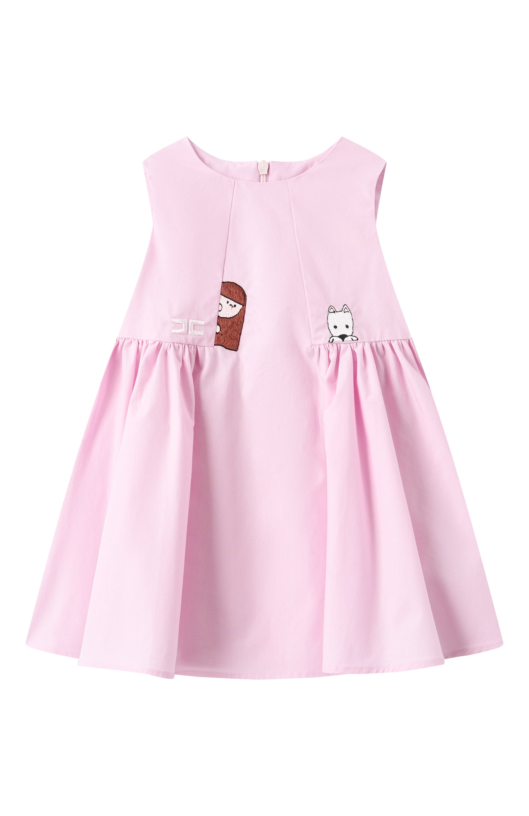 Хлопковое платье ELISABETTA FRANCHI LA MIA BAMBINA, арт. EGAB2060/CA235, фото 1