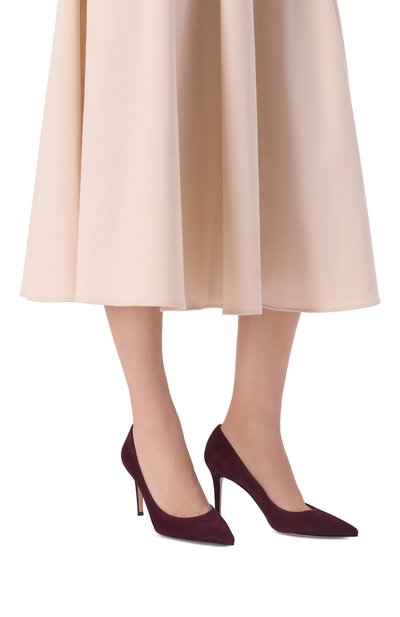 Женские замшевые туфли gianvito 85 GIANVITO ROSSI, арт. G24580.85RIC.CAMB0UR