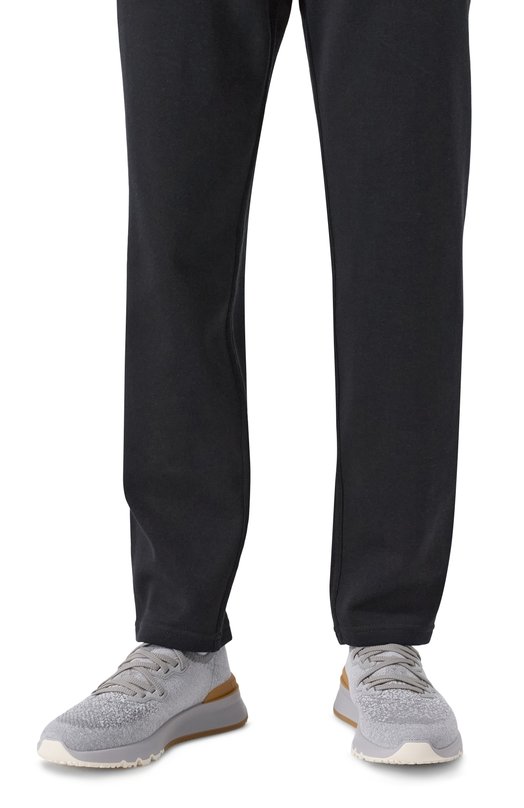 Текстильные кроссовки Brunello Cucinelli MZUKIS0250 Серый  MZUKIS0250 Фото 3