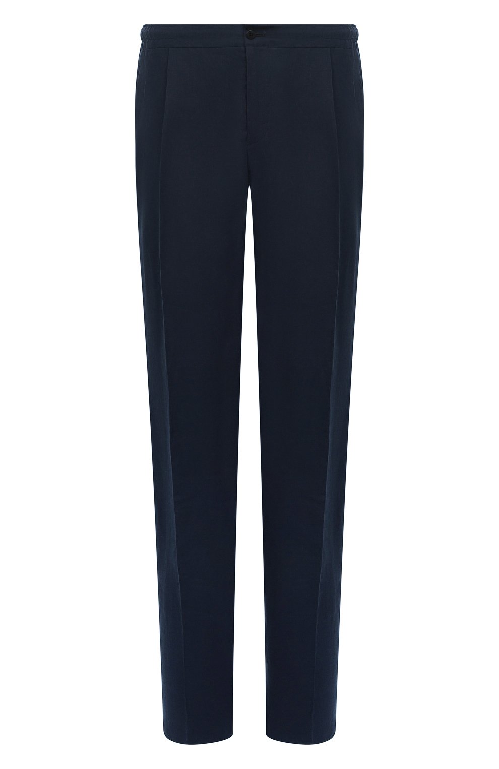 Льняные брюки KITON синего цвета по цене 99500 руб., арт. UPN01H08838, фото 1 Льняные брюки KITON, арт. UPN01H08838, фото 1