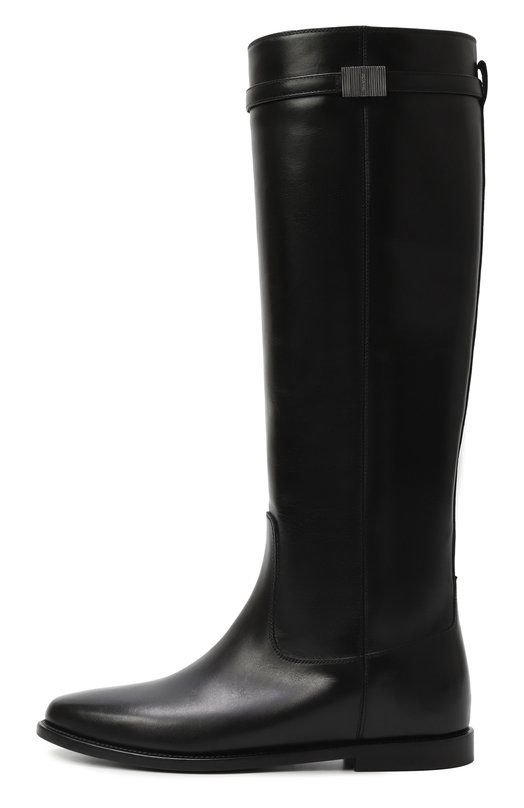 Кожаные сапоги Kiton D60812N0102401 Чёрный  D60812N0102401 Фото 4