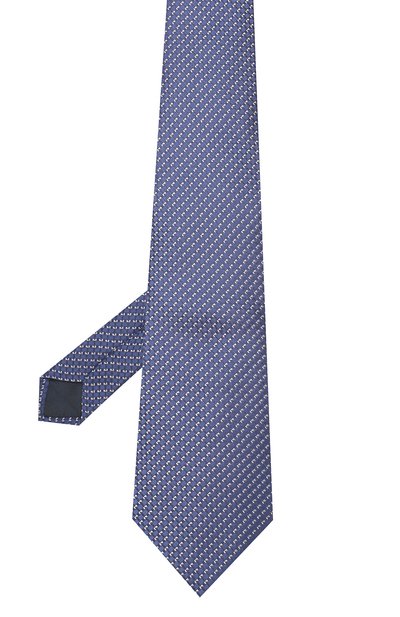 Шелковый галстук LANVIN темно-синего цвета по цене 11950 руб., арт. 2140/TIE, фото 2 Шелковый галстук LANVIN, арт. 2140/TIE, фото 2