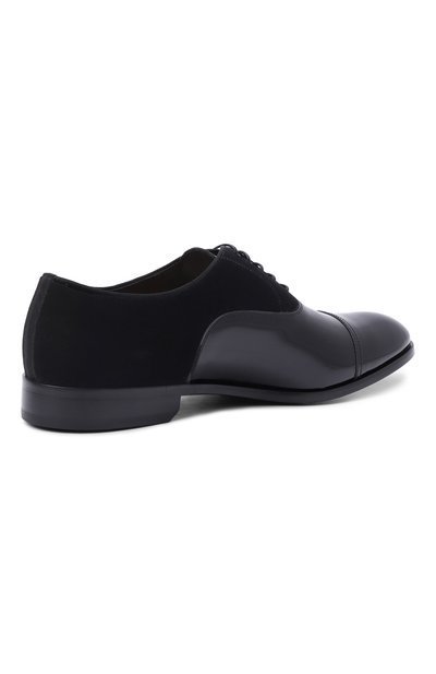 Комбинированные оксфорды DOUCAL'S черного цвета по цене 64350 руб., арт. DU3528RENNPF835N, фото 5 Комбинированные оксфорды DOUCAL'S, арт. DU3528RENNPF835N, фото 5