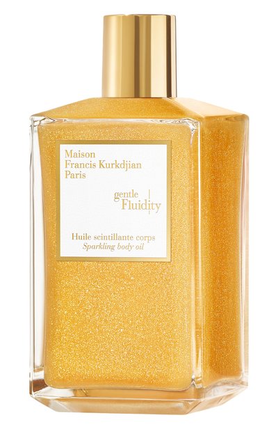 Мерцающее масло для тела gentle fluidity gold (200ml) MAISON FRANCIS KURKDJIAN бесцветного цвета по цене 21000 руб., арт. RA97286, фото 3 Мерцающее масло для тела gentle fluidity gold (200ml) MAISON FRANCIS KURKDJIAN, арт. RA97286, фото 3
