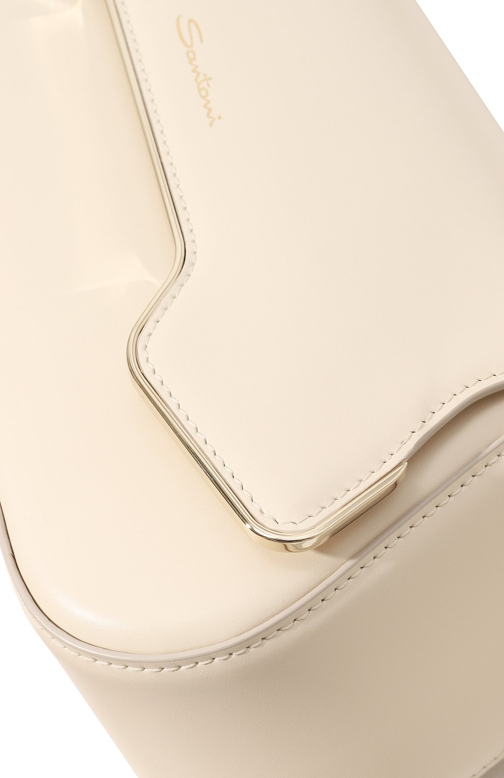 Сумка the pluto SANTONI кремового цвета по цене 186000 руб., арт. DFBBA2411BA-HST0N01, фото 3 Сумка the pluto SANTONI, арт. DFBBA2411BA-HST0N01, фото 3