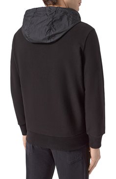 Мужской хлопковая толстовка MONCLER черного цвета, арт. 8G00034/899WC | Фото 4 (Материал внешний: Хлопок; Длина (для топов): Стандартные; Мужское Кросс-КТ: Толстовка-одежда; Рукава: Длинные; Стили: Спорт-шик)