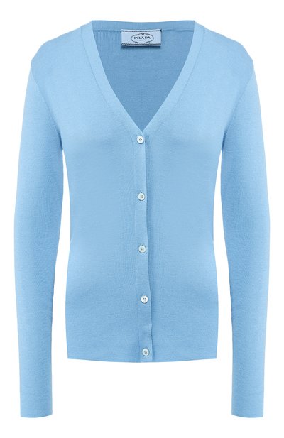 Женский однотонный кардиган на пуговицах PRADA, арт. 25437-40J-F0076