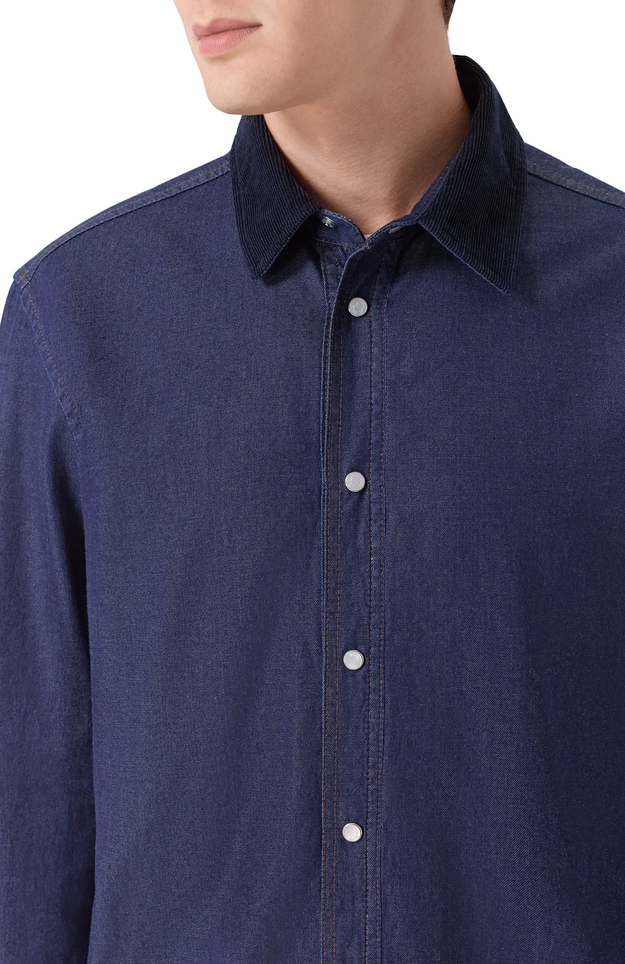 Джинсовая рубашка ZILLI, арт. JPS007M010050012I, фото 5