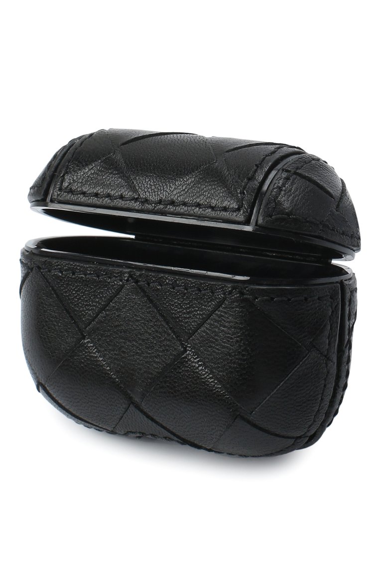 Чехол для airpods pro BOTTEGA VENETA черного цвета, арт. 630309/VCPP0 | Фото 3 (Женское Кросс-КТ: Кожа AirPods; Региональные ограничения белый список (Axapta Mercury): RU, Не проставлено; Нос: Не проставлено)