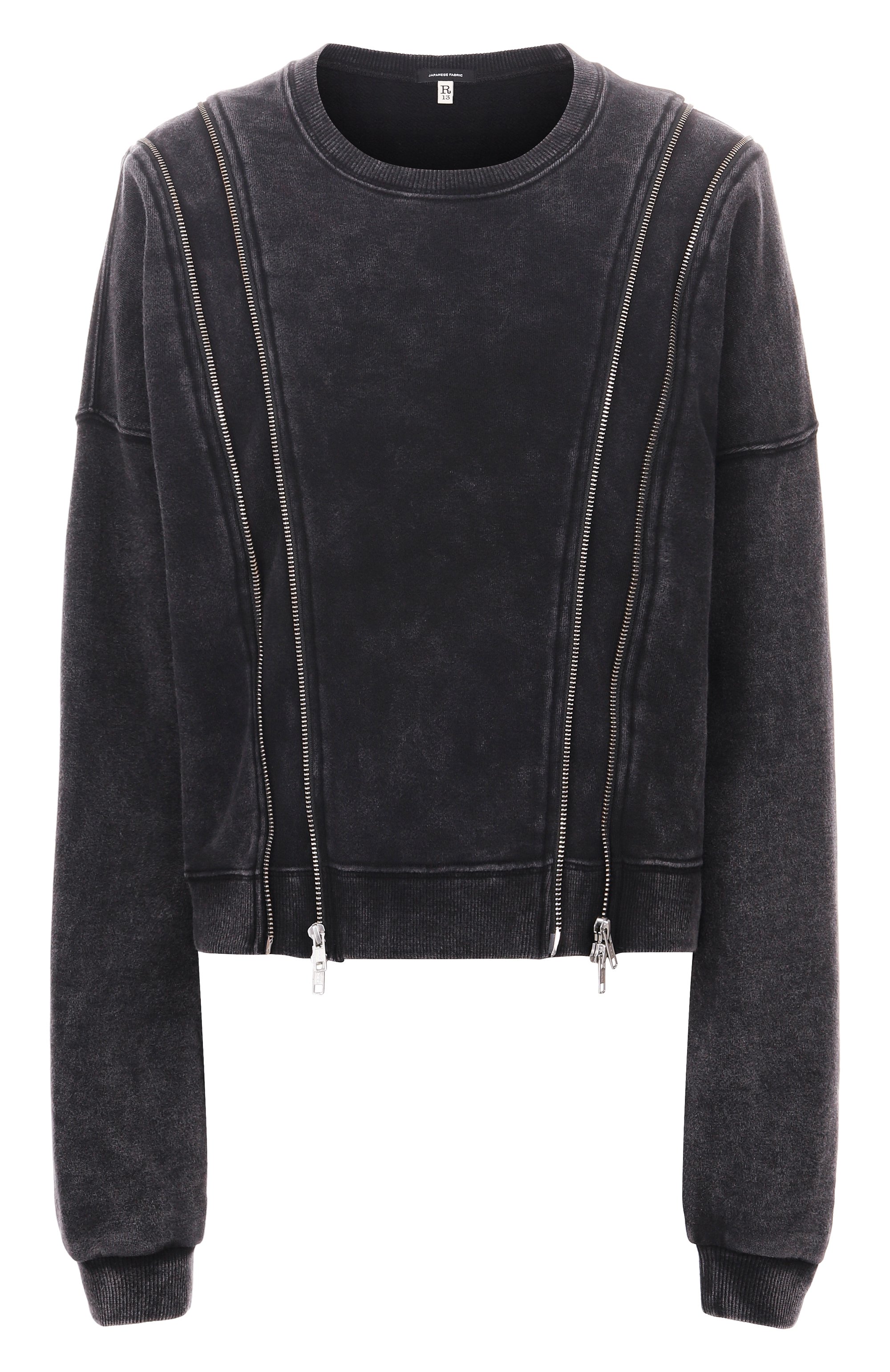 Хлопковый свитшот R13, арт. R13WK306-K0010, фото 1