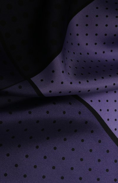 Шелковый платок с узором LANVIN фиолетового цвета по цене 7995 руб., арт. 2368/HANDKERCHIEF, фото 2 Шелковый платок с узором LANVIN, арт. 2368/HANDKERCHIEF, фото 2