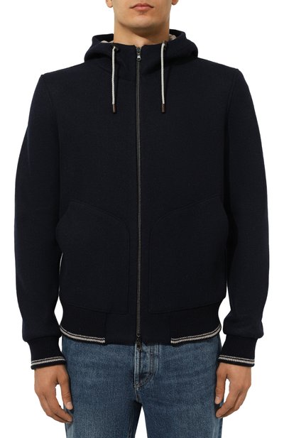 Шерстяная толстовка L.B.M. 1911 темно-синего цвета по цене 78650 руб., арт. 9375/35703, фото 3 Шерстяная толстовка L.B.M. 1911, арт. 9375/35703, фото 3