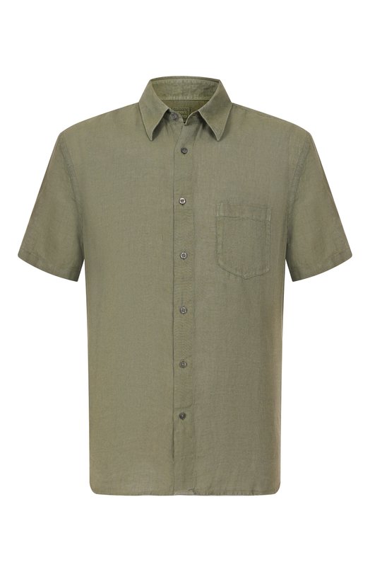 Льняная рубашка 120% Lino 33ALIM1368/0115/000 Хаки 33ALIM1368/0115/000