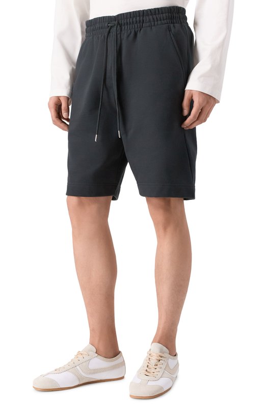 Хлопковые шорты Dries Van Noten 021158/3611 Серый  021158/3611 Фото 3
