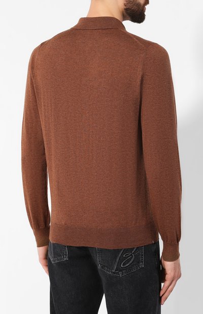 Поло из смеси шерсти и кашемира FIORONI светло-коричневого цвета по цене 66100 руб., арт. M00T0C2, фото 4 Поло из смеси шерсти и кашемира FIORONI, арт. M00T0C2, фото 4