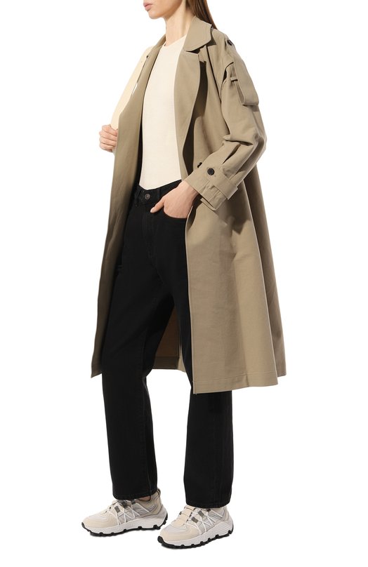 Замшевые кроссовки Brunello Cucinelli MZSFGB1121 Кремовый  MZSFGB1121 Фото 2