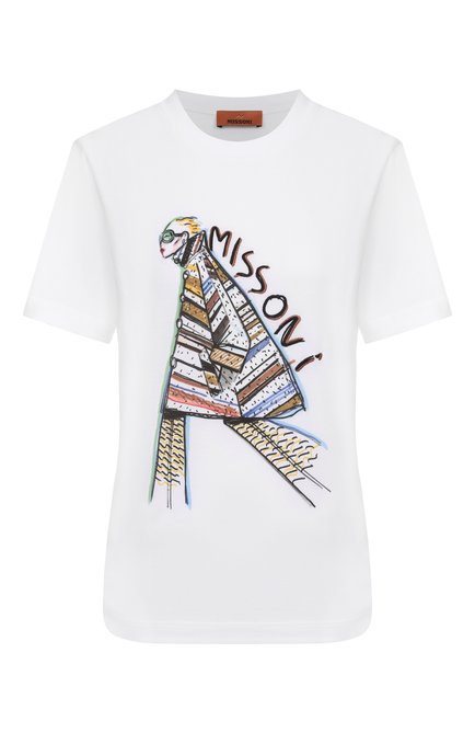 Женская хлопковая футболка MISSONI, арт. DS25WL03/BJ00PB