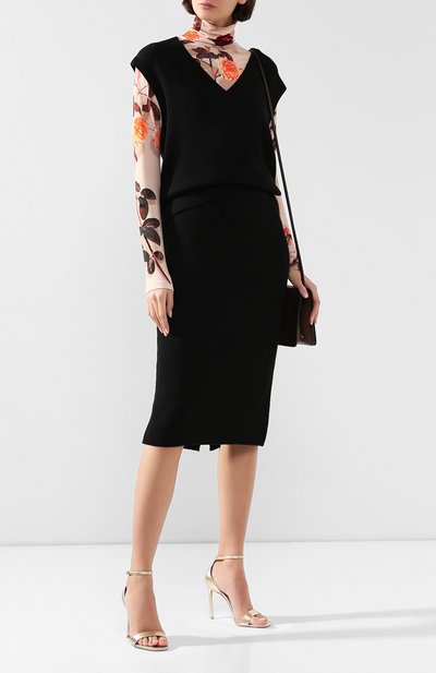 Шерстяной жилет DRIES VAN NOTEN черного цвета по цене 34150 руб., арт. 192-11266-8702, фото 2 Шерстяной жилет DRIES VAN NOTEN, арт. 192-11266-8702, фото 2