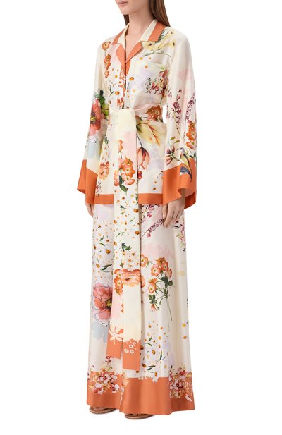 Шелковая рубашка ELIE SAAB разноцветного цвета по цене 178000 руб., арт. SH158/TL004, фото 3 Шелковая рубашка ELIE SAAB, арт. SH158/TL004, фото 3