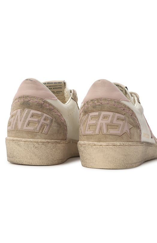 Кожаные кеды Ball Star Golden Goose Deluxe Brand GWF00117.F007480 Кремовый  GWF00117.F007480 Фото 7